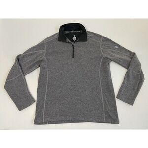 Kuhl Pullover Revel Sweater Mens Medium Gray 1/4 Zip ‎ Outdoor